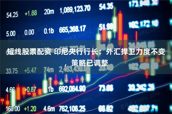 短线股票配资 印尼央行行长：外汇捍卫力度不变，策略已调整